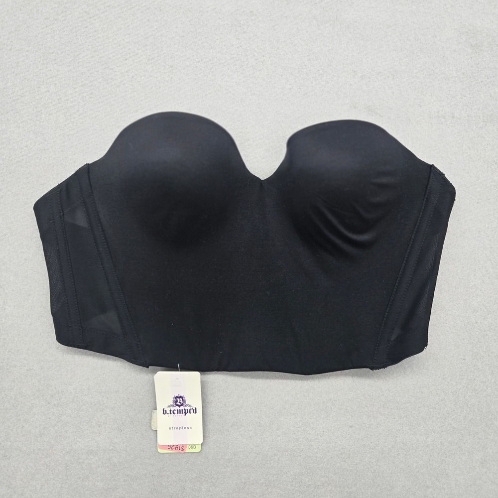 b.tempt'd by Wacoal Future Foundation Backless Strapless Bra Black 36B NWT Low
